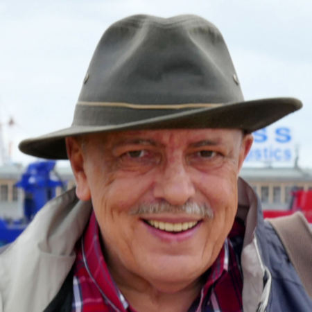 Das bin ich beim Hafenrundgang